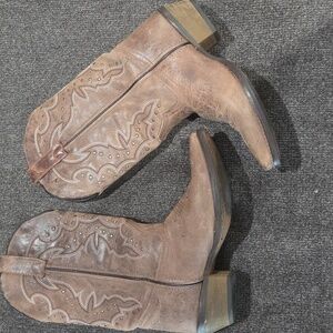 Brown Western Leather Boots